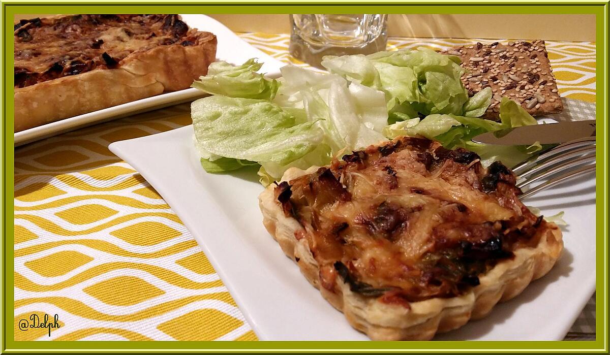 recette Tarte aux poireaux et chair de crabe