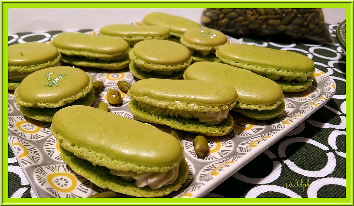 recette Macarons à la Pistache