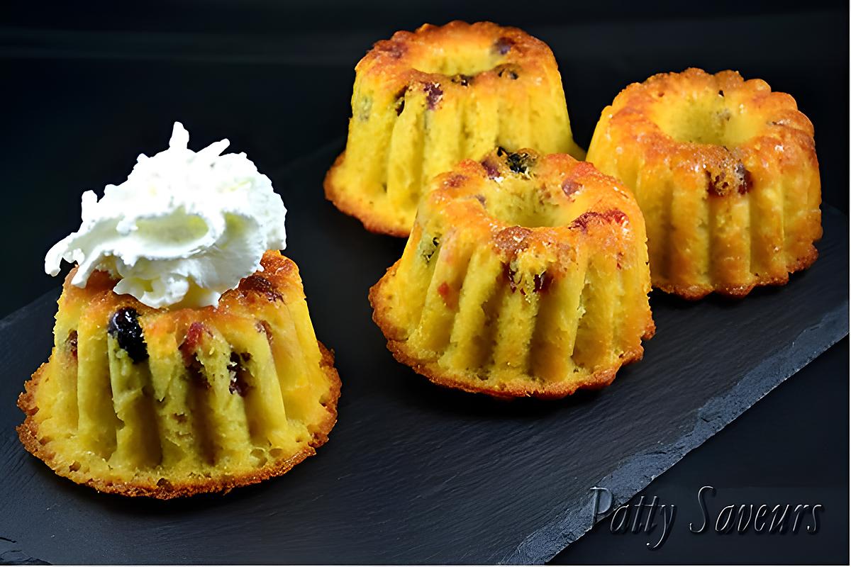 recette Mini Bundt Cake aux Fruits Confits