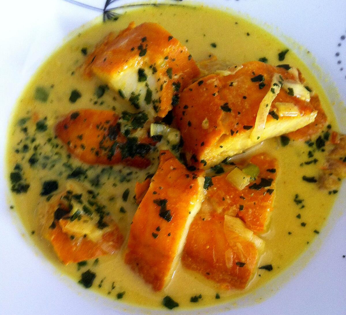 recette Curry de haddock au lait de coco