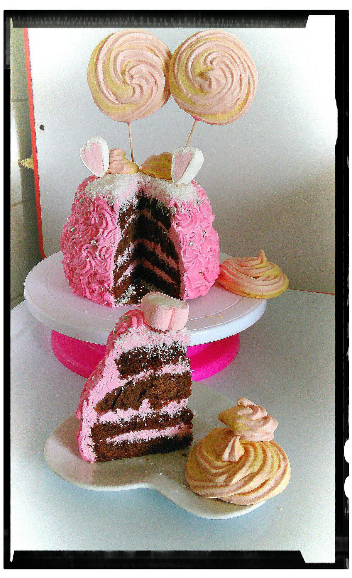 recette girly cake chococo fraise