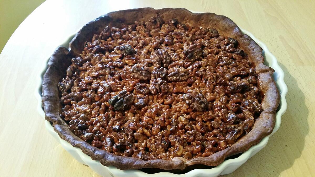 recette Tarte aux noix caramel beurre salé