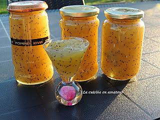 recette Confiture kiwis et pommes