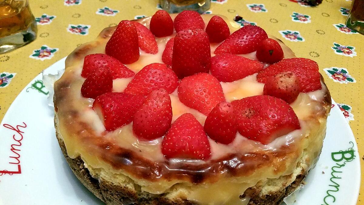 recette Cheesecake fraises-citron