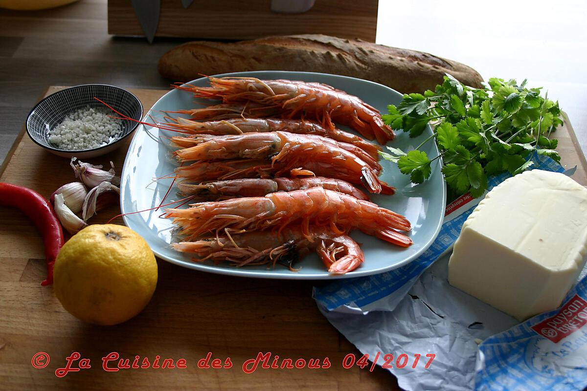 recette Crevettes Grillées Marinade Ail Citron Coriandre