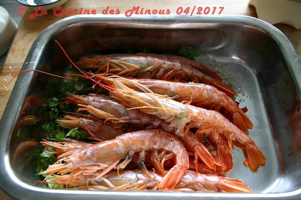 recette Crevettes Grillées Marinade Ail Citron Coriandre