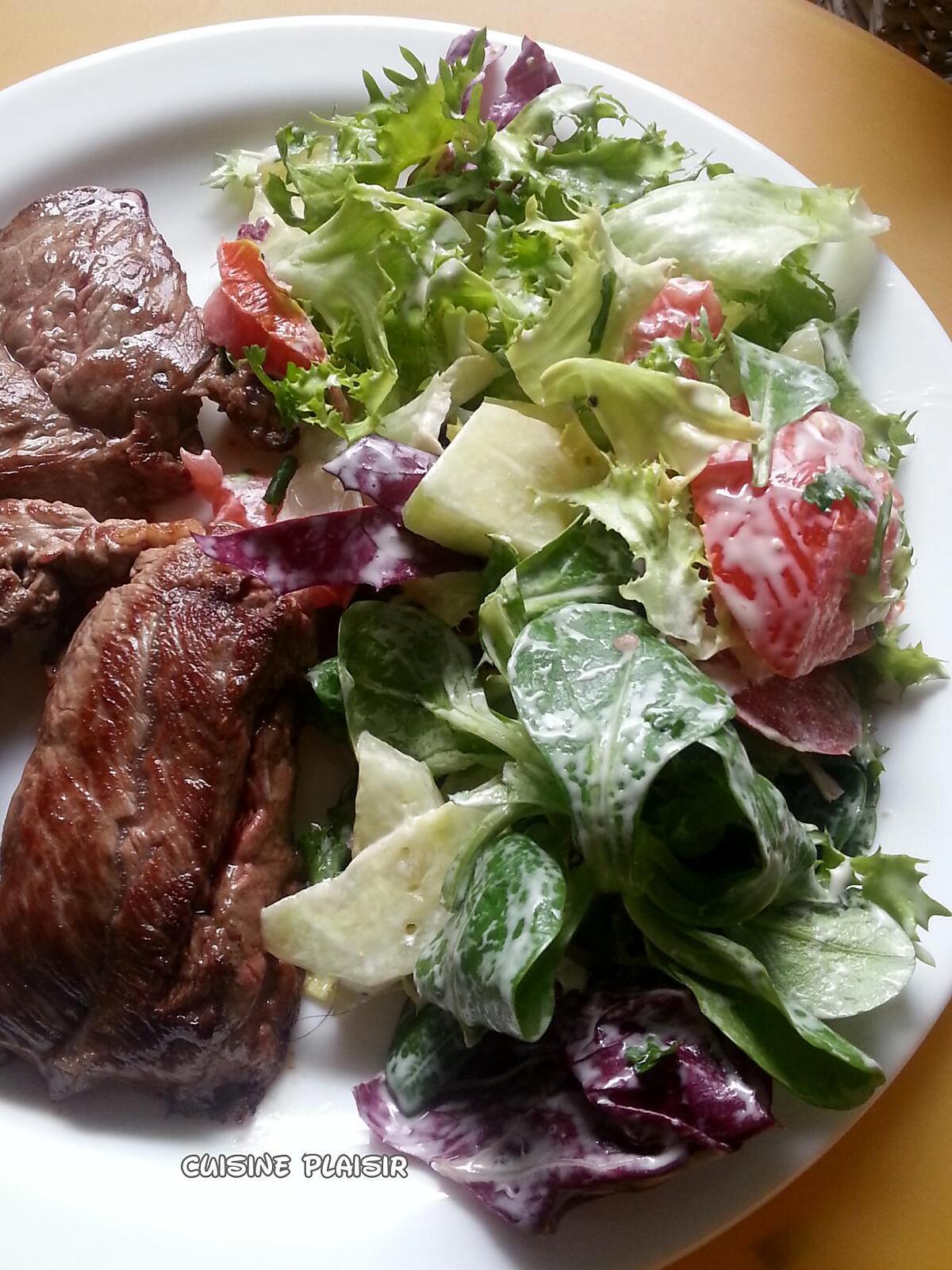 recette SAUCE CAESAR /ou César, pour salade (avec bœuf, BBQ)
