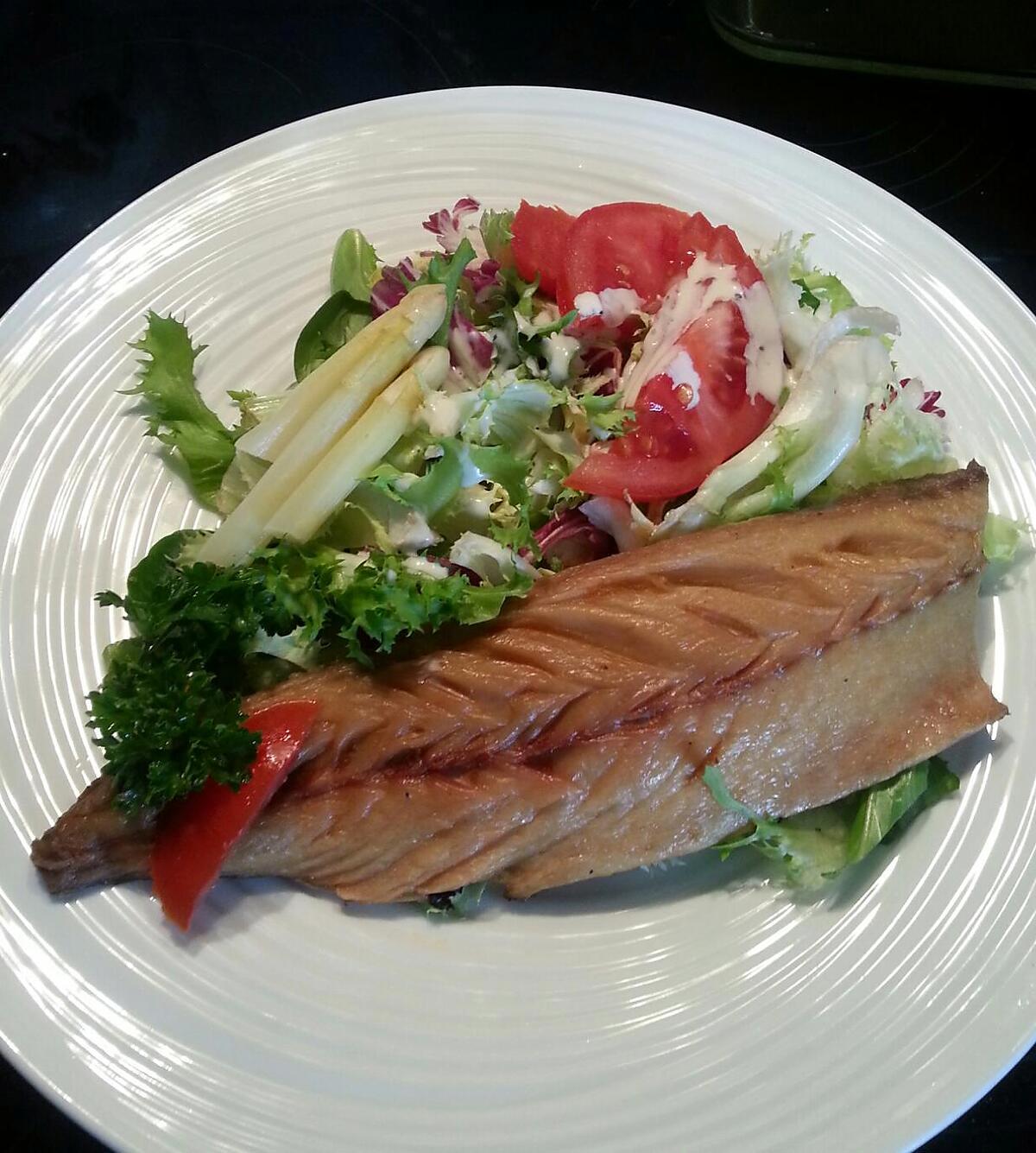 recette Tite salade avec maquereau fumé nature