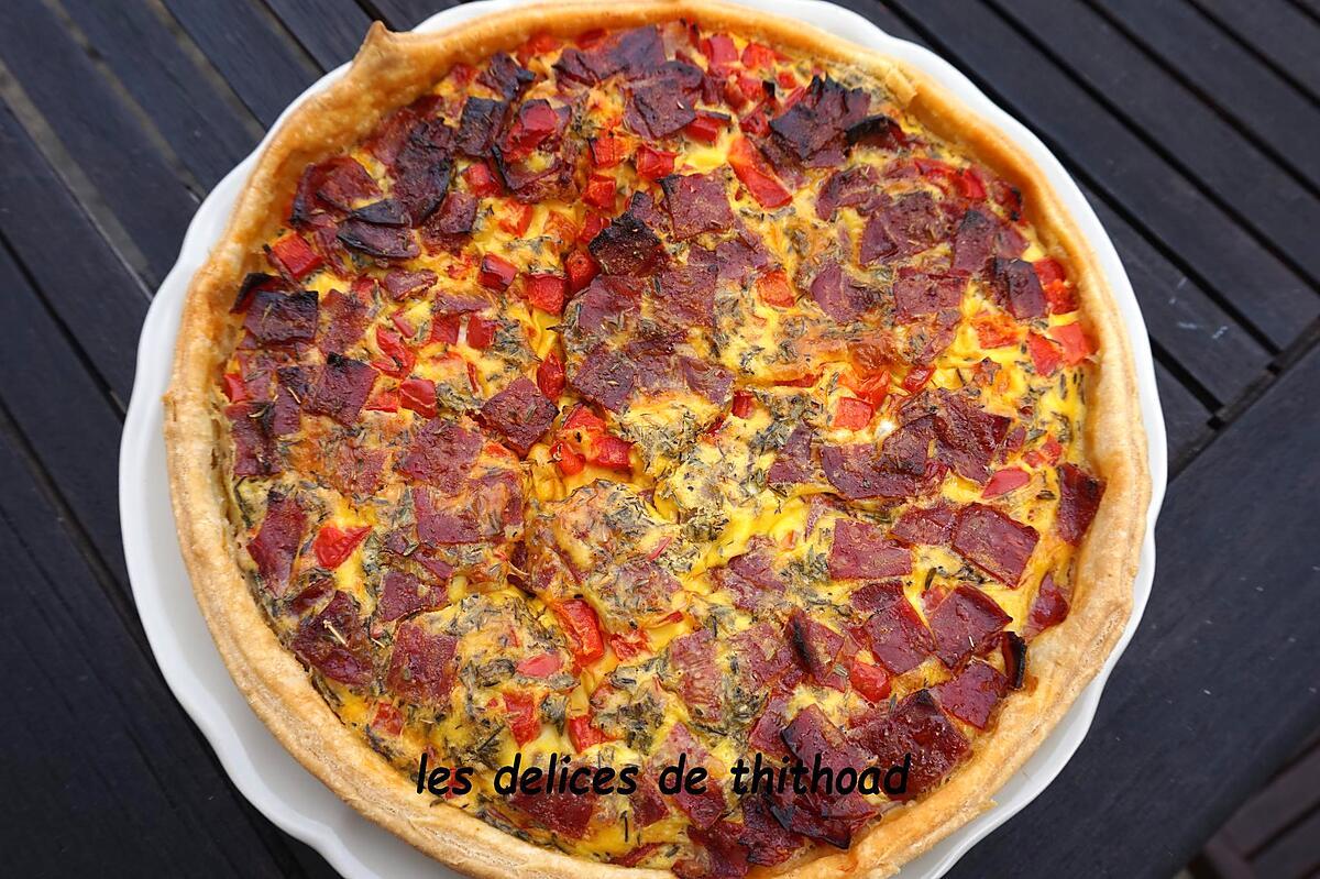 recette tarte aux saveurs Espagnoles