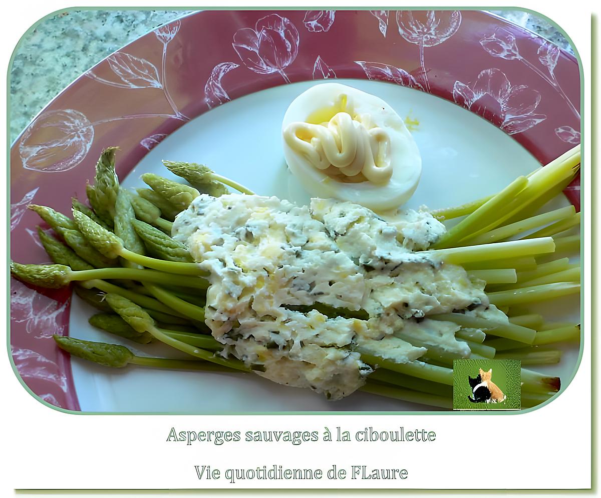 recette Asperges sauvages en papillote, à la ciboulette