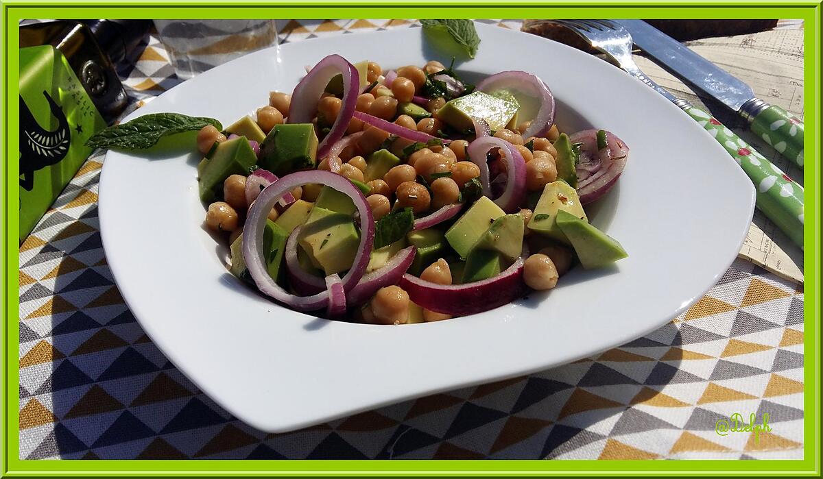 recette Salade de pois chiches et avocats