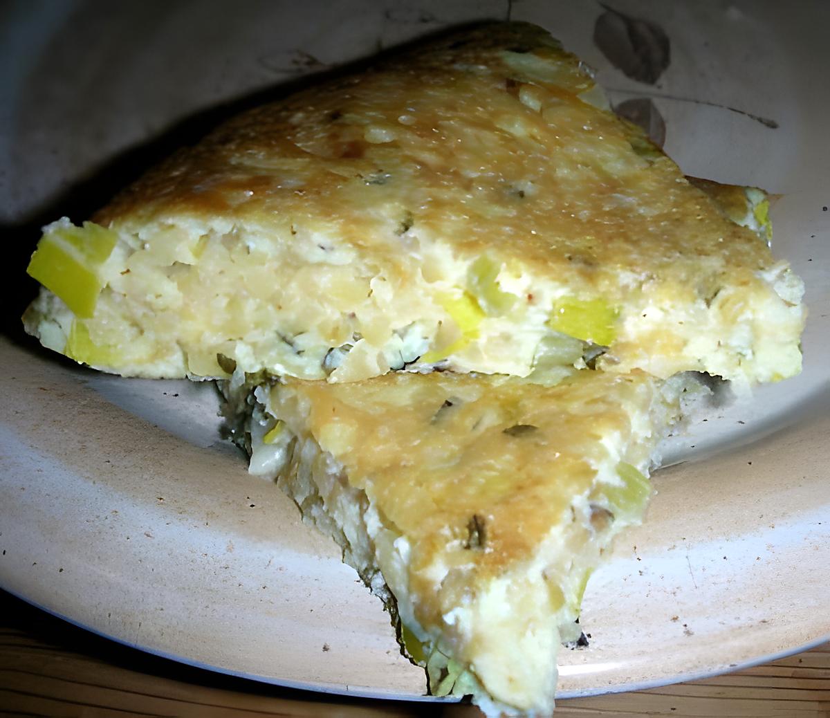 recette Galette de Pilaf blanc vert