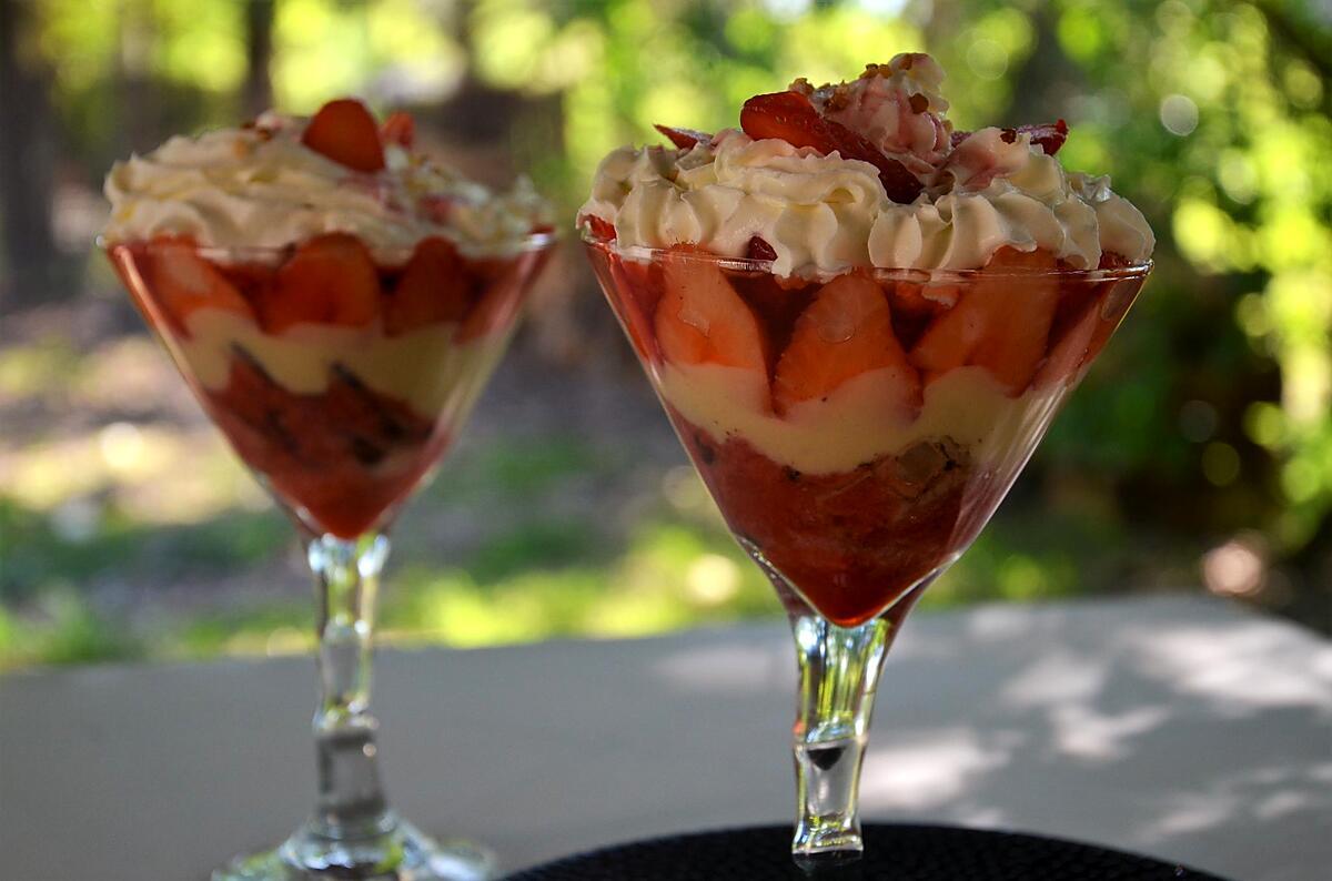 recette Trifle aux fraises