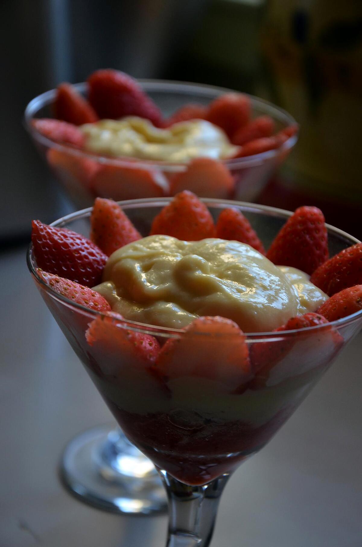 recette Trifle aux fraises