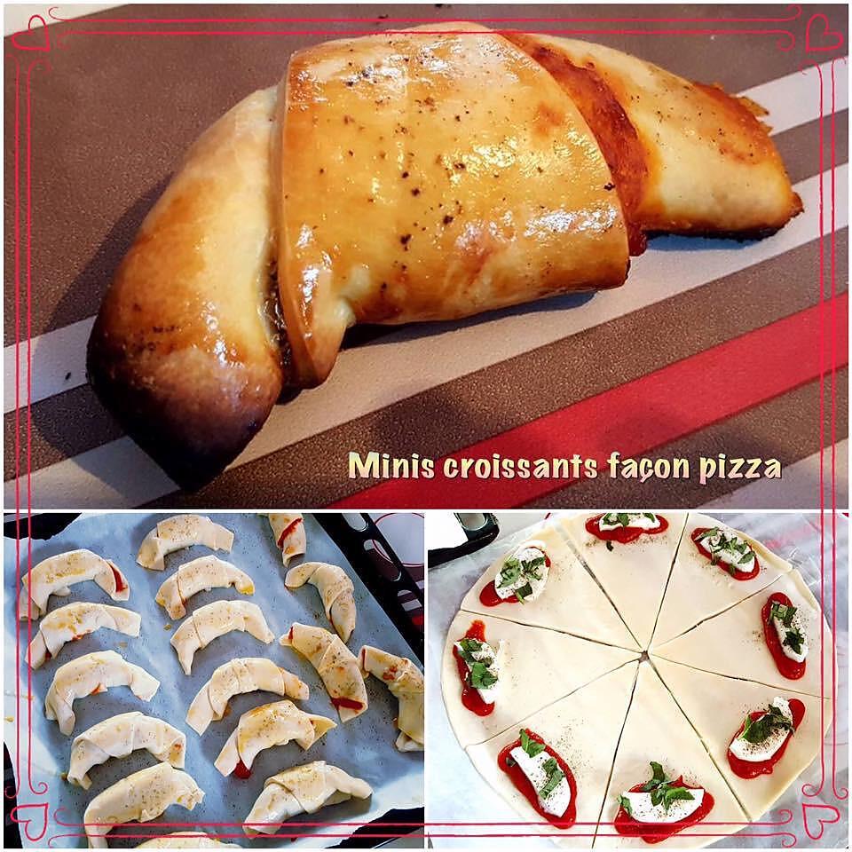 recette Minis croissants façon pizza