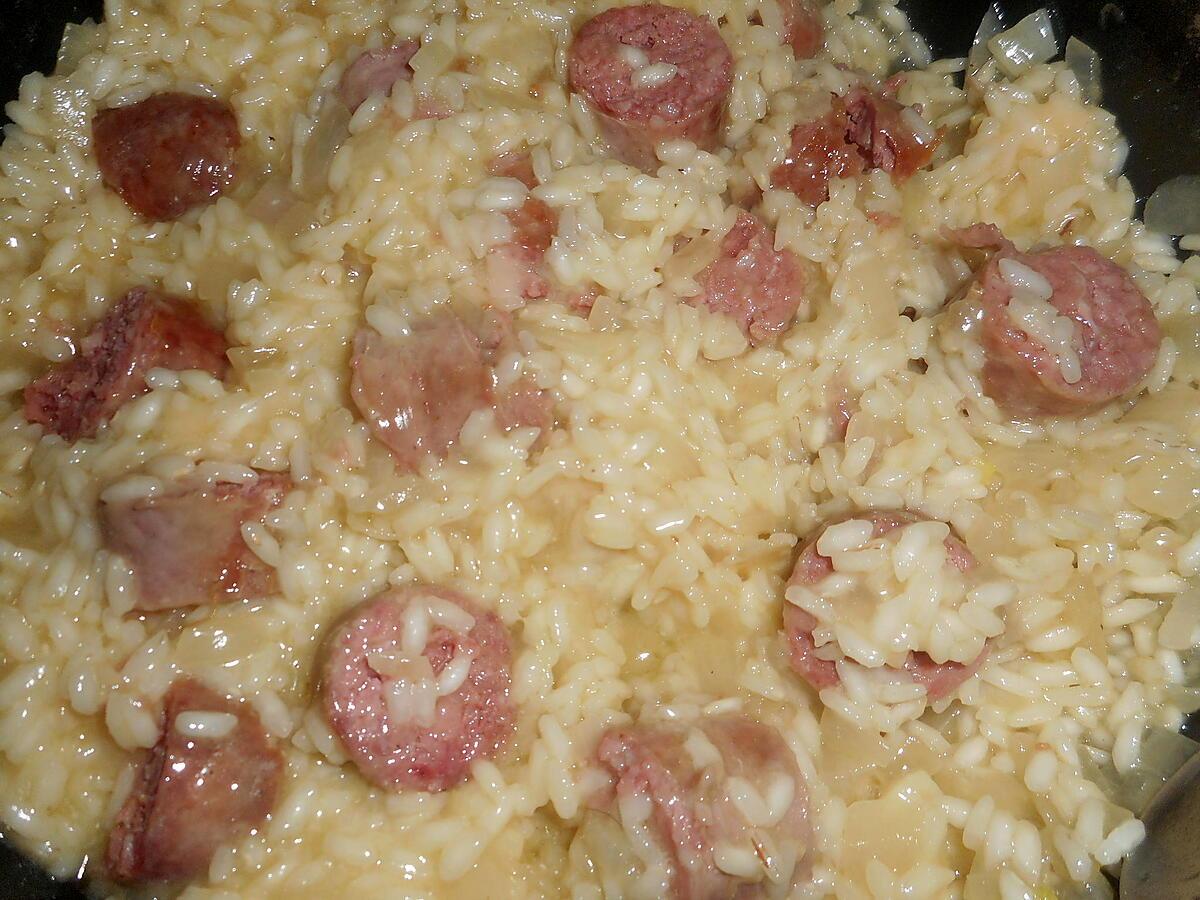 recette Risotto aux saucisses