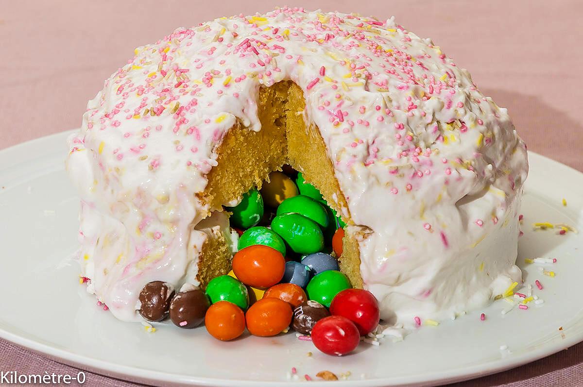 recette Gâteau fourré aux M&M's