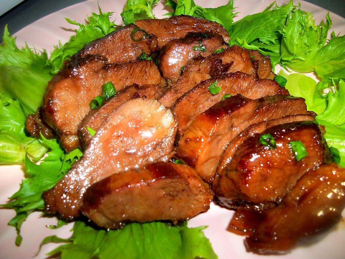 recette MAGRET DE CANARD AU MIEL ET VINAIGRE BALSAMIQUE