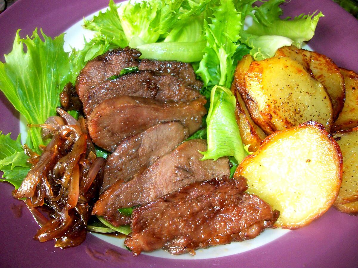 recette MAGRET DE CANARD AU MIEL ET VINAIGRE BALSAMIQUE