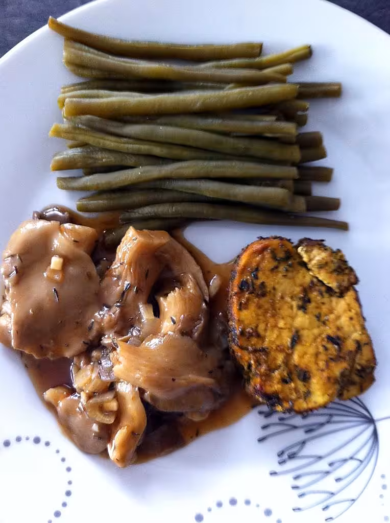 recette Filet mignon en croûte d'épices et pleurotes au cognac