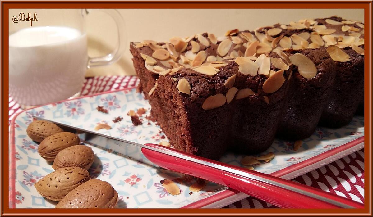 recette Cake au chocolat Caramel et Amande