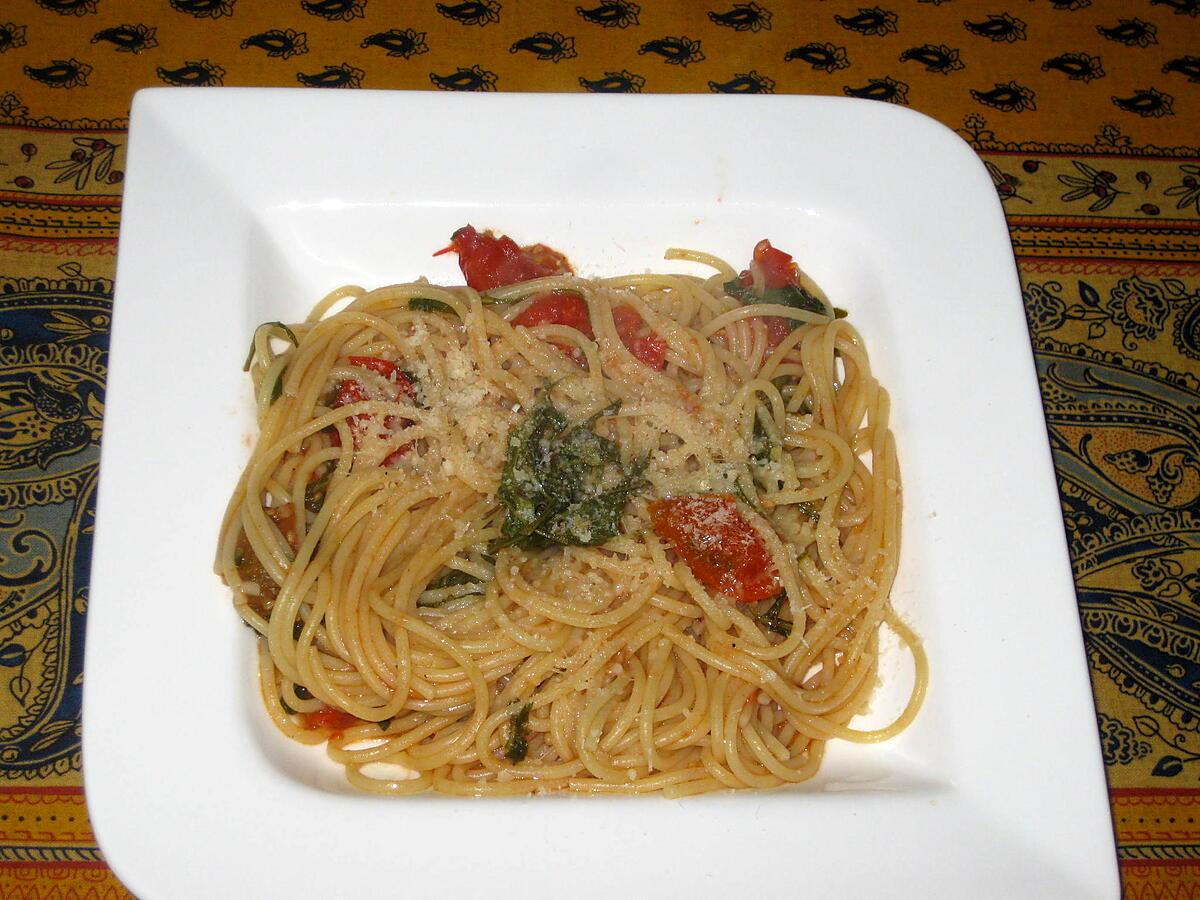 recette Fettuccine aux tomates cerises