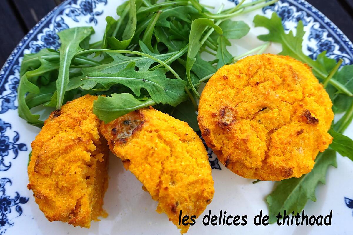 recette flans de polenta au roquefort