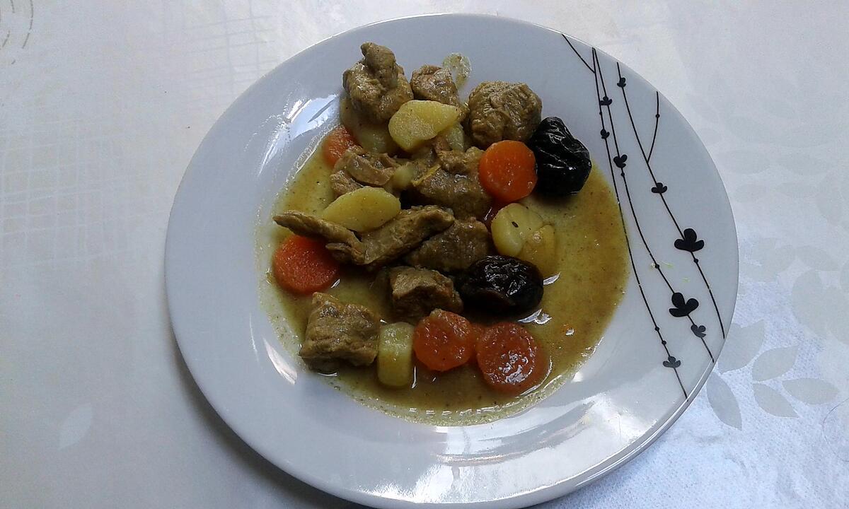 recette Tajine de veau aux pruneaux