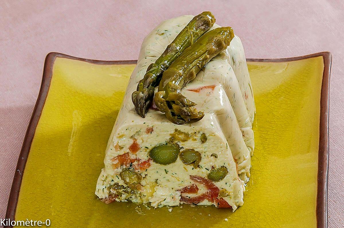 recette Terrine d'asperges vertes à la truite fumée