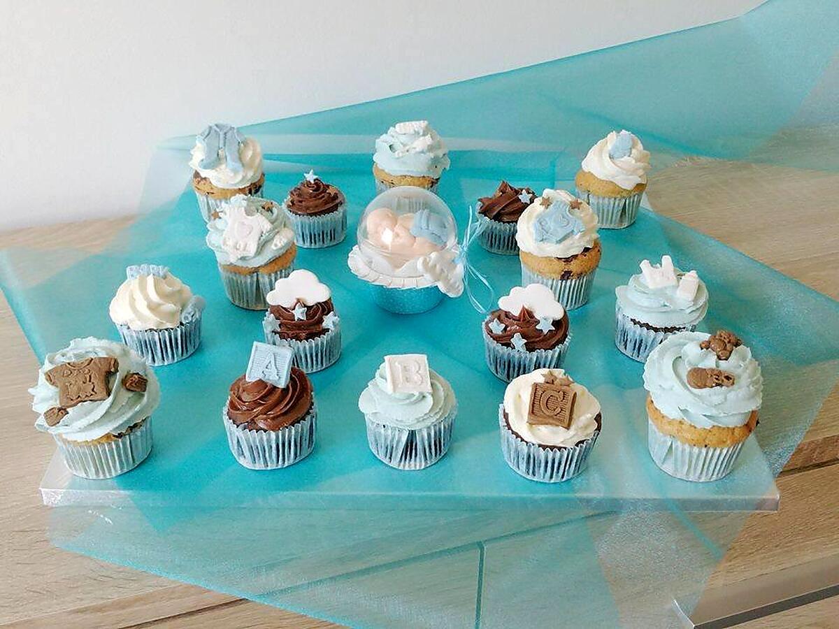 recette Cupcakes naissance garçon