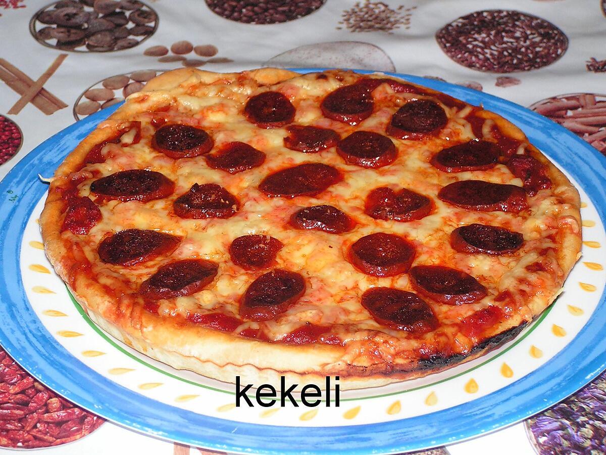 recette Pizza au chorizo