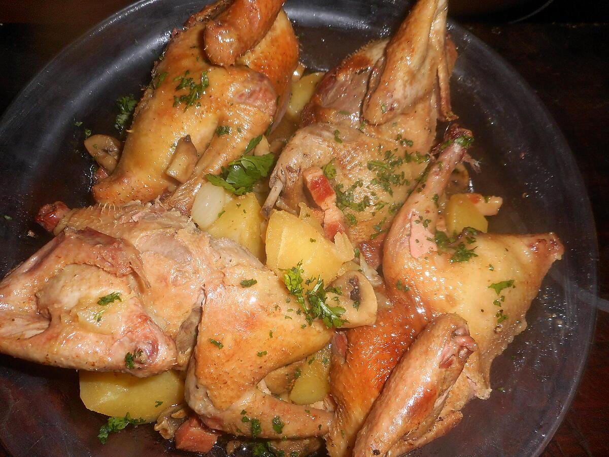 recette Pigeon grand mére en cocotte