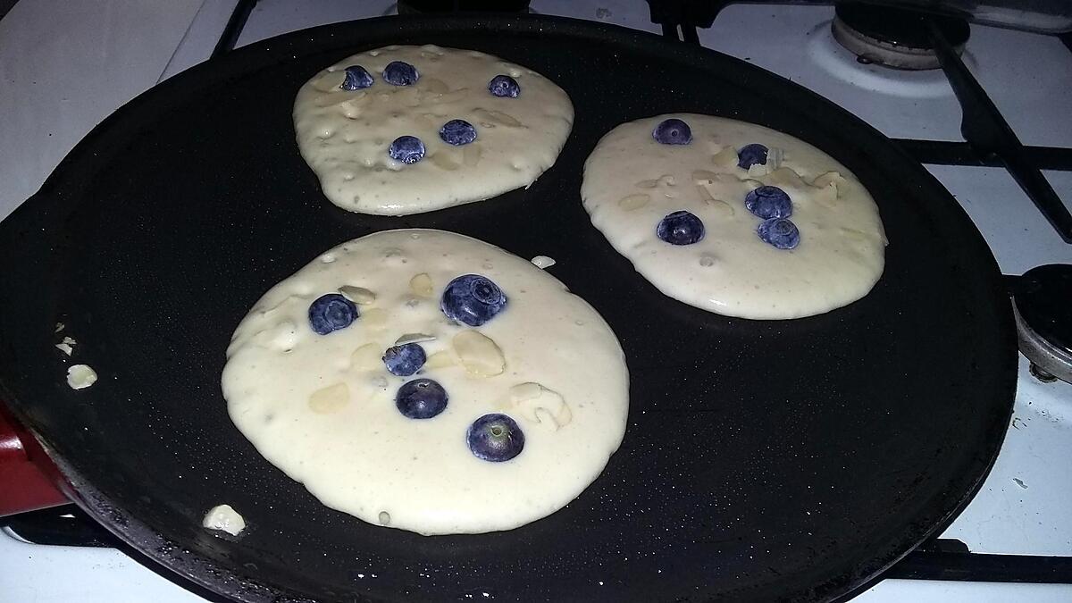 recette Pancakes a la myrtilles