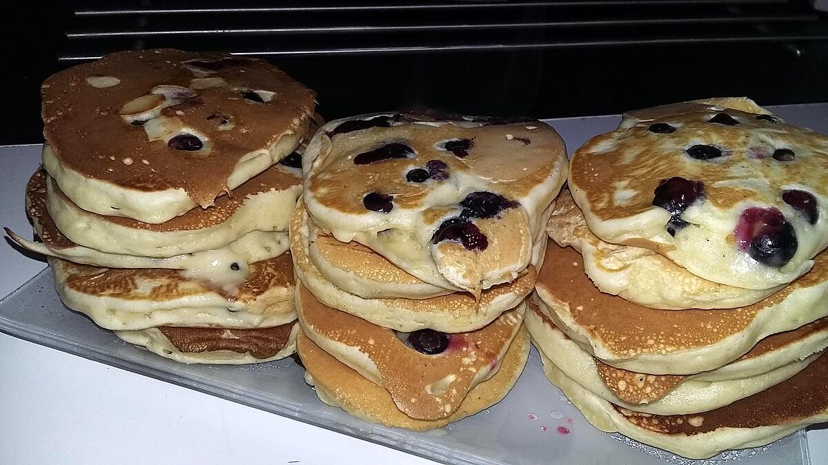 recette Pancakes a la myrtilles