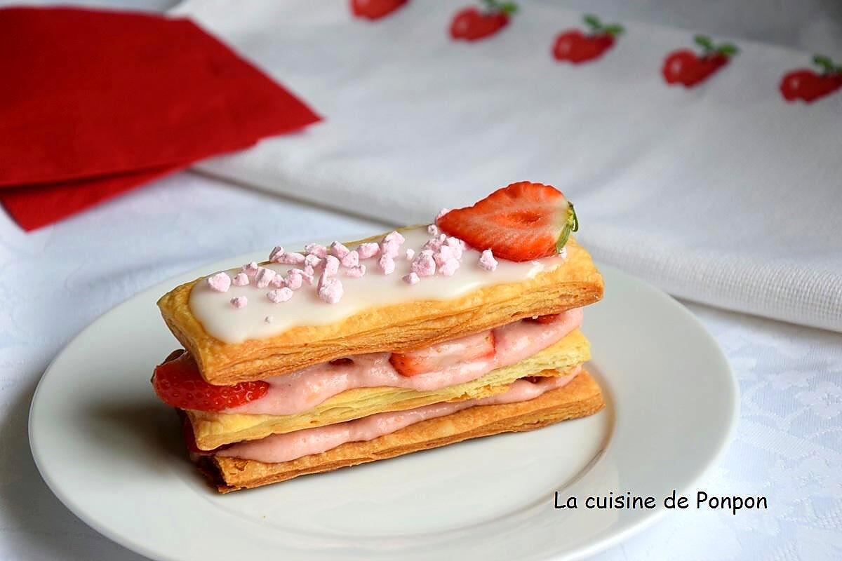 recette millefeuille tout fraise