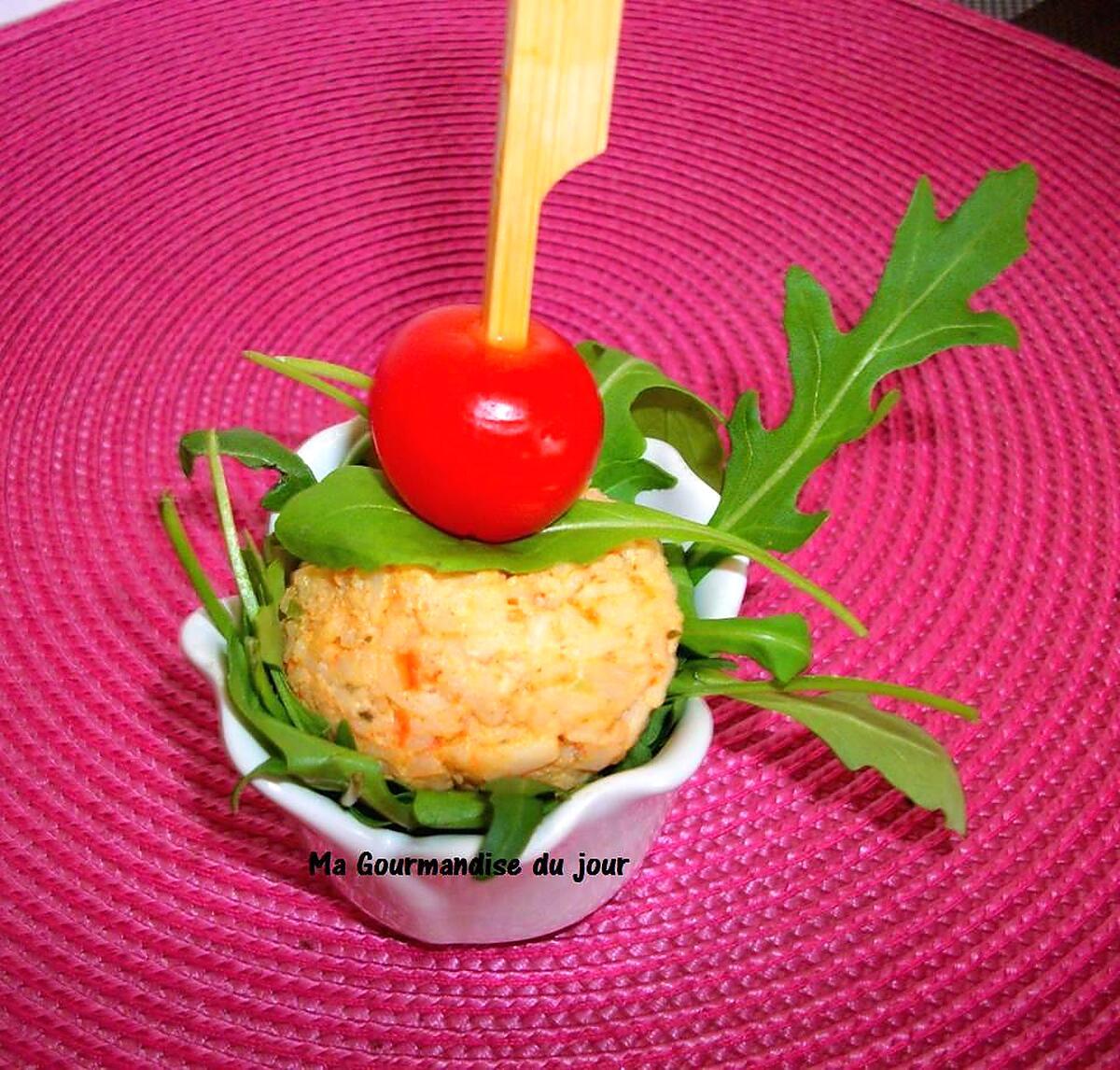 recette BOULE  APÉRITIVE  FROMAGE & SURIMI