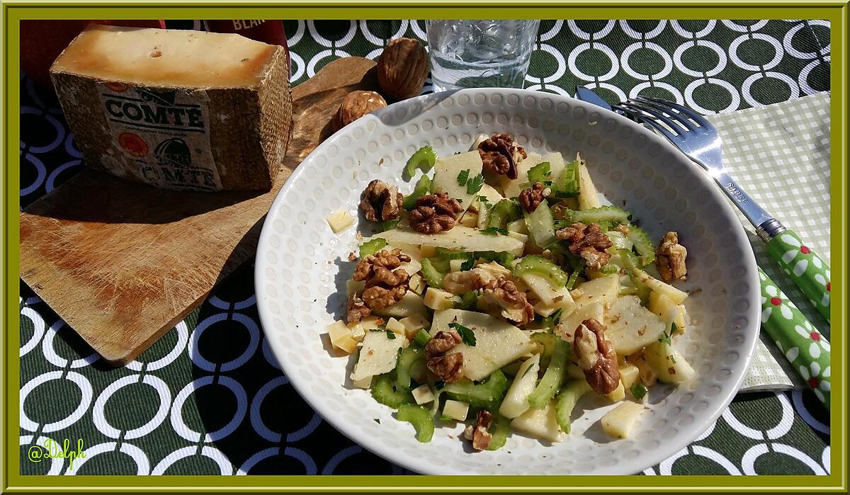 recette Salade de céleri aux noix et comté  de Martine Kilomètre 0