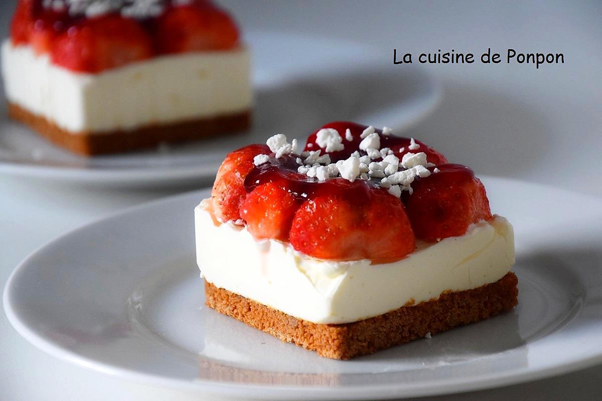 recette Un carré de fraises sans cuisson