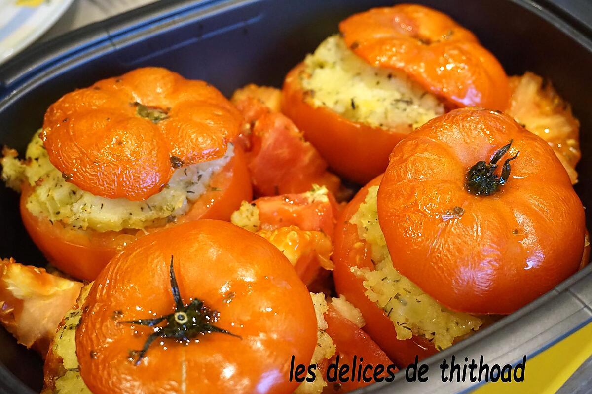 recette tomates farcies aux pommes de terre