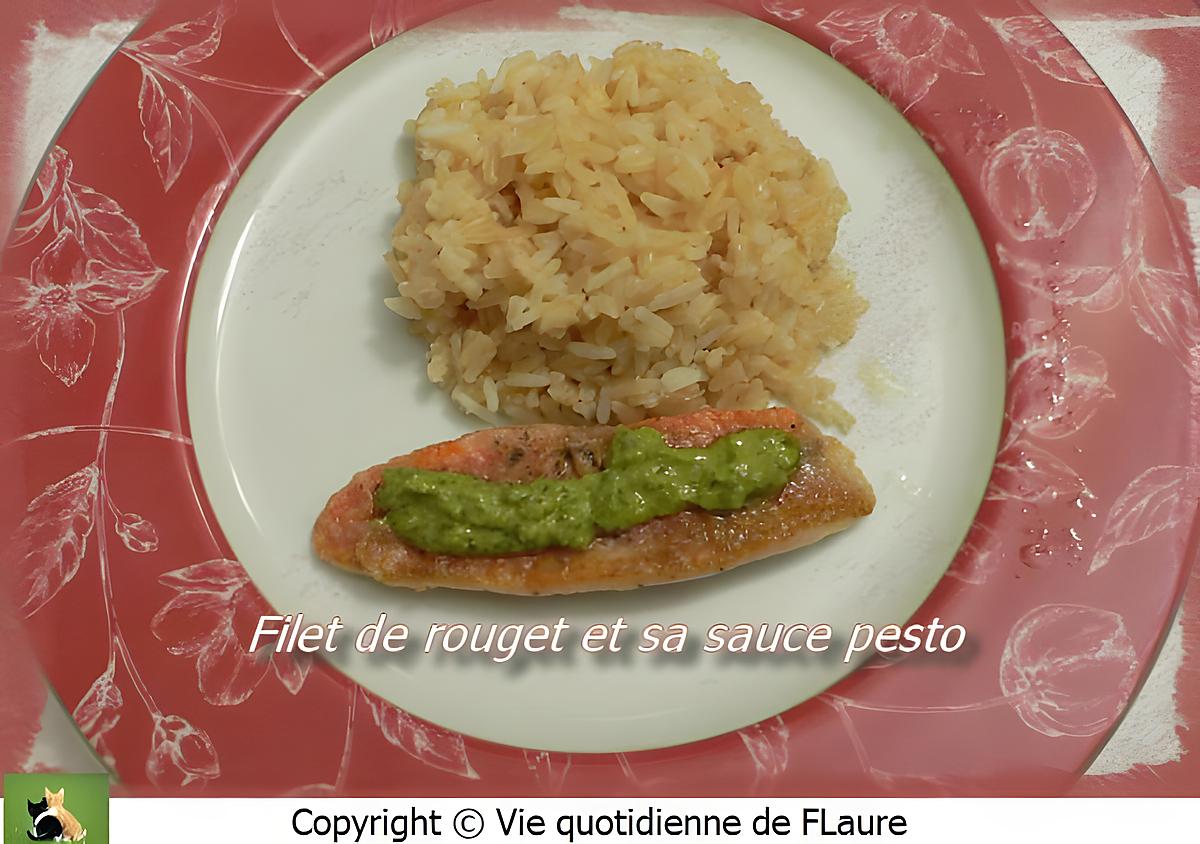 recette Filet de rouget et sa sauce pesto