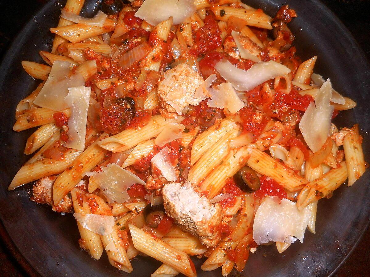 recette Penne rigate au thon