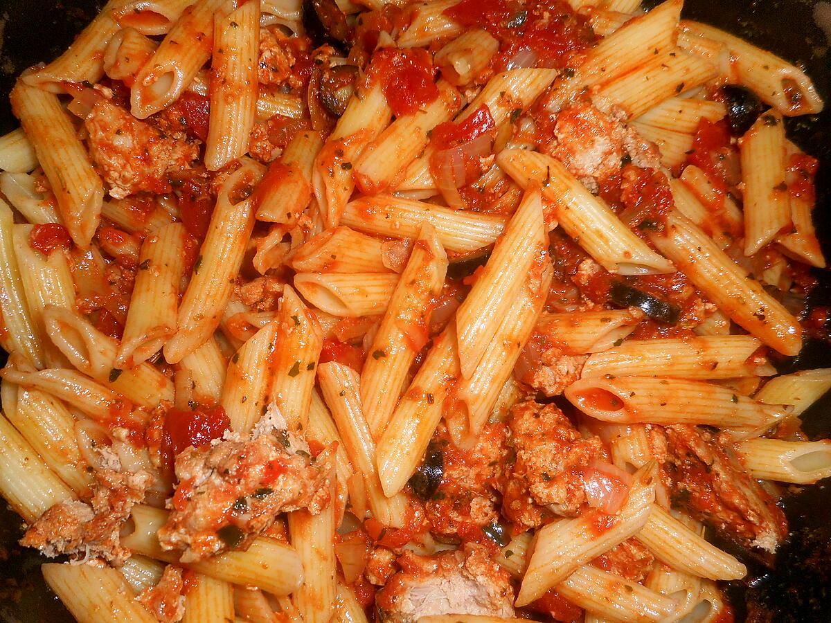 recette Penne rigate au thon