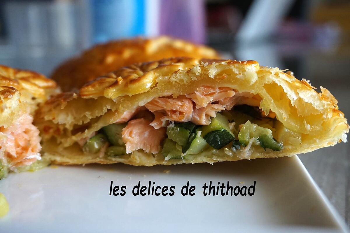 recette tourte courgettes et saumon