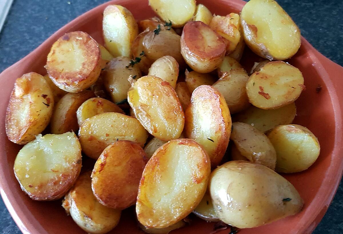 recette Pommes de Terre Grenaille Sautées Ail Thym