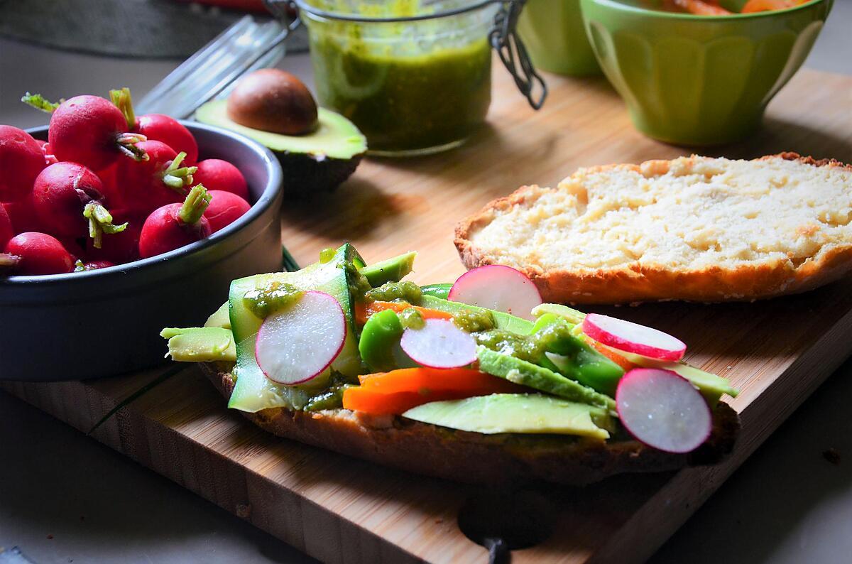 recette sandwich varié pour pique nique  - pain fait maison