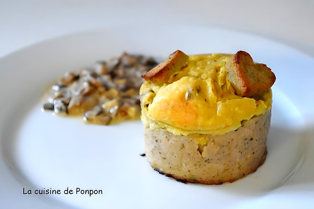 recette Une couronne ardennaise avec un boudin de Rethel et un fromage de Chaource