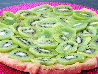 recette Tarte aux kiwis et crème d'amandes