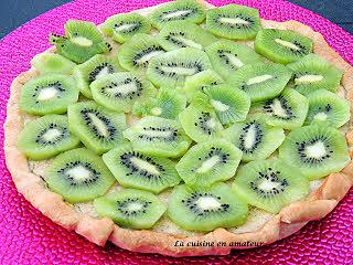 recette Tarte aux kiwis et crème d'amandes