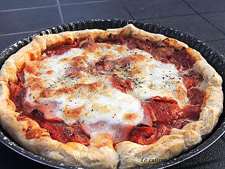 recette Tarte aux tomates  et bacon