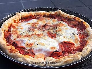 recette Tarte aux tomates  et bacon